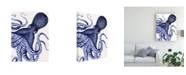 Trademark Global Fab Funky Landscape Blue Octopus Canvas Art - 15.5" x 21"
